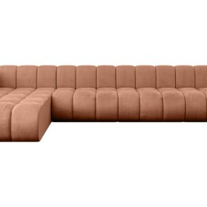 Narożnik lewostronny modułowy Darnel-L3 – 387x177x70 cm Morelowy 758927 Narożnik lewostronny modułowy Darnel-L3 – 387x177x70 cm Morelowy 758927