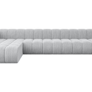 Narożnik lewostronny modułowy Darnel-L3 – 387x177x70 cm Szary 758892 Narożnik lewostronny modułowy Darnel-L3 – 387x177x70 cm Szary 758892