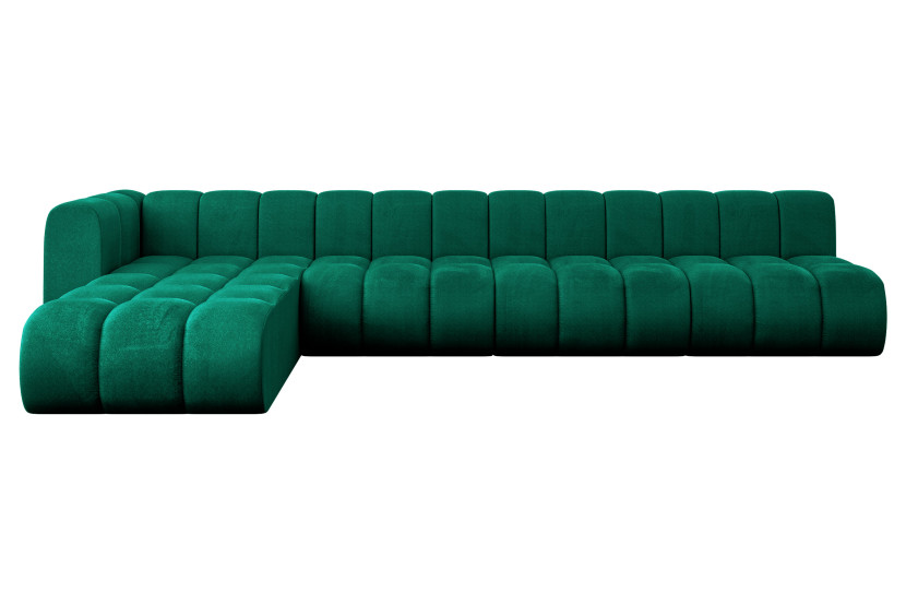 Narożnik lewostronny modułowy Darnel-L3 - 387x177x70 cm Zielony 758916
