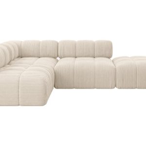 Narożnik lewostronny modułowy FAVIO-L1 285x190x70 cm Beżowy 728834 Narożnik lewostronny modułowy FAVIO-L1 285x190x70 cm Beżowy 728834