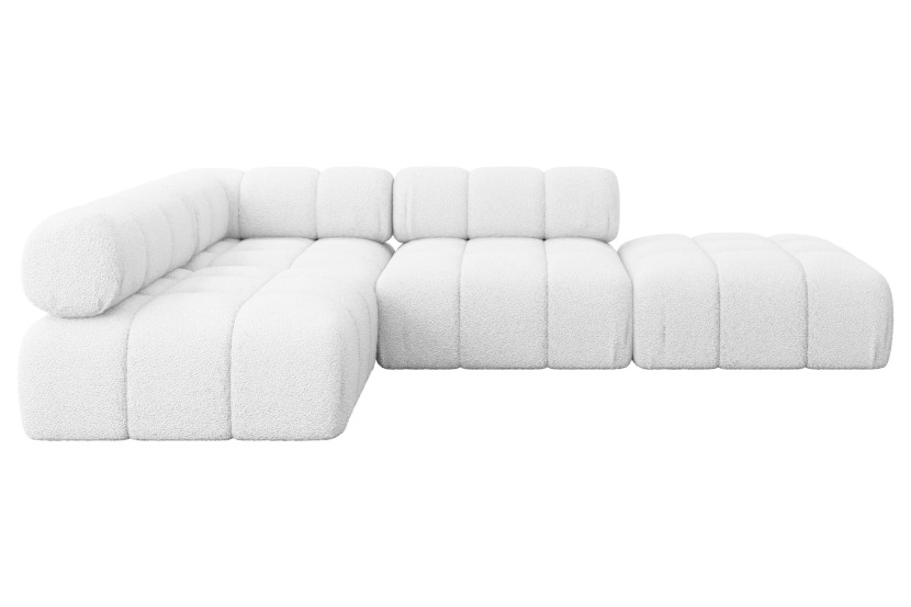 Narożnik lewostronny modułowy FAVIO-L1 285x190x70 cm Biały 728818