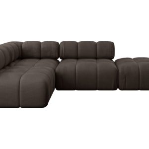 Narożnik lewostronny modułowy FAVIO-L1 285x190x70 cm Brązowy 728819 Narożnik lewostronny modułowy FAVIO-L1 285x190x70 cm Brązowy 728819