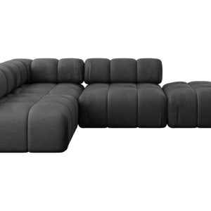 Narożnik lewostronny modułowy FAVIO-L1 285x190x70 cm Czarny 728841 Narożnik lewostronny modułowy FAVIO-L1 285x190x70 cm Czarny 728841