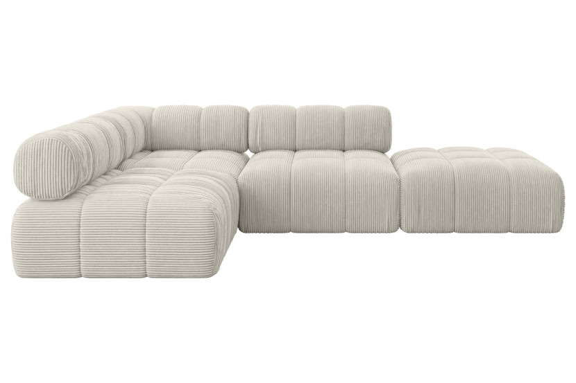 Narożnik lewostronny modułowy FAVIO-L1 285x190x70 cm Kremowy 728823