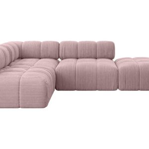 Narożnik lewostronny modułowy FAVIO-L1 285x190x70 cm Różowy 728821