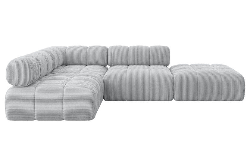 Narożnik lewostronny modułowy FAVIO-L1 285x190x70 cm Szary 728853