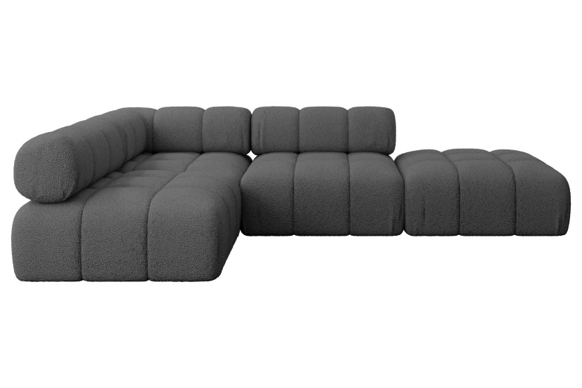 Narożnik lewostronny modułowy FAVIO-L1 285x190x70 cm Szary 728852