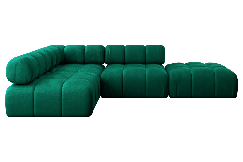 Narożnik lewostronny modułowy FAVIO-L1 285x190x70 cm Zielony 728843
