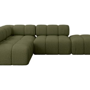 Narożnik lewostronny modułowy FAVIO-L1 285x190x70 cm Zielony 728845