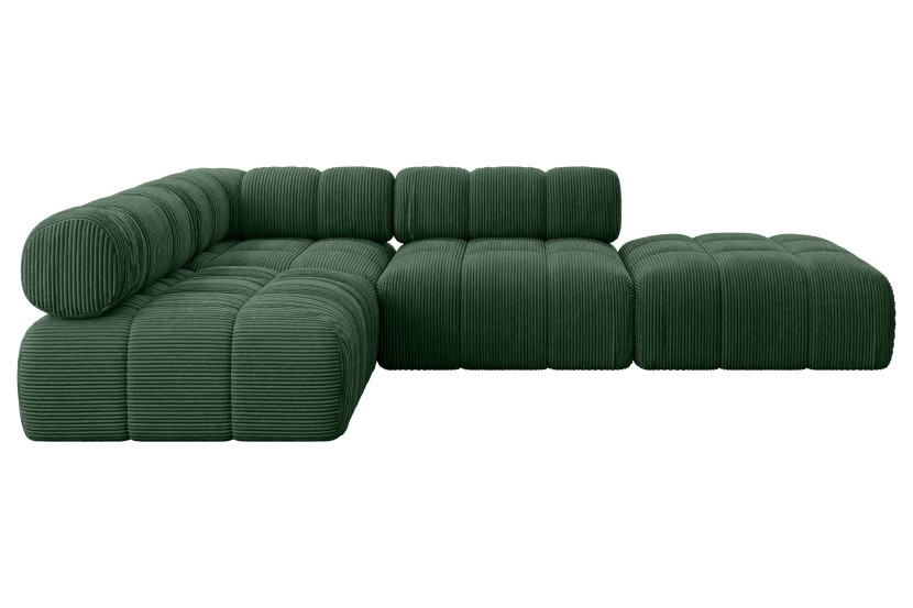 Narożnik lewostronny modułowy FAVIO-L1 285x190x70 cm Zielony 728831