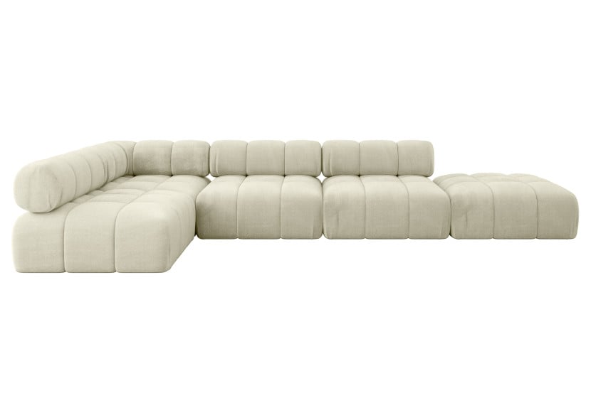 Narożnik lewostronny modułowy FAVIO-L2 380x190x70 cm Beżowy 707900
