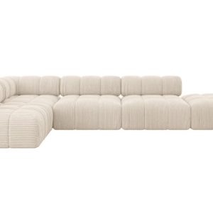Narożnik lewostronny modułowy FAVIO-L2 380x190x70 cm Beżowy 707927