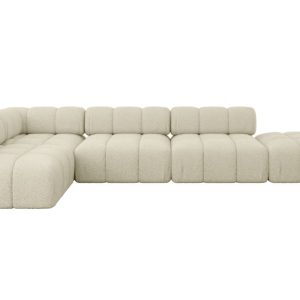 Narożnik lewostronny modułowy FAVIO-L2 380x190x70 cm Beżowy 707775