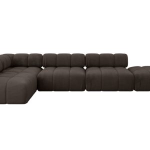 Narożnik lewostronny modułowy FAVIO-L2 380x190x70 cm Brązowy 707786