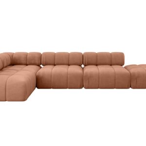 Narożnik lewostronny modułowy FAVIO-L2 380x190x70 cm Morelowy 708003