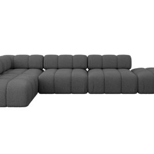 Narożnik lewostronny modułowy FAVIO-L2 380x190x70 cm Szary 707919