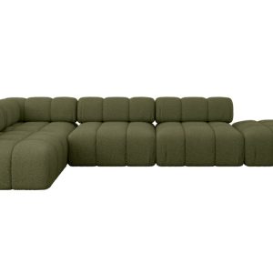 Narożnik lewostronny modułowy FAVIO-L2 380x190x70 cm Zielony 707792