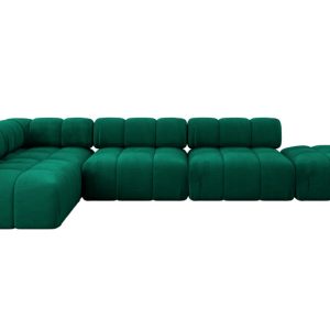 Narożnik lewostronny modułowy FAVIO-L2 380x190x70 cm Zielony 707924