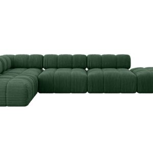 Narożnik lewostronny modułowy FAVIO-L2 380x190x70 cm Zielony 707750
