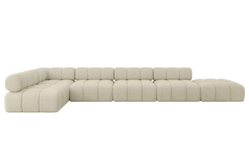 Narożnik lewostronny modułowy FAVIO-L3 475x190x70 cm Beżowy 707958
