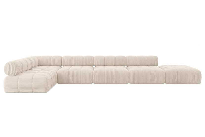 Narożnik lewostronny modułowy FAVIO-L3 475x190x70 cm Beżowy 707751
