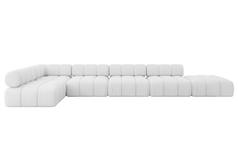 Narożnik lewostronny modułowy FAVIO-L3 475x190x70 cm Biały 707841