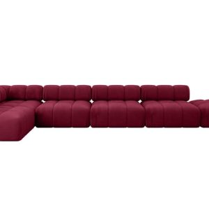 Narożnik lewostronny modułowy FAVIO-L3 475x190x70 cm Bordowy 707977