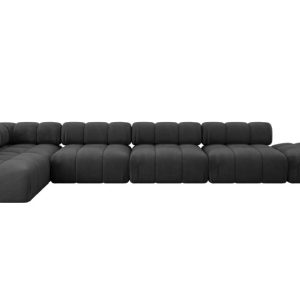 Narożnik lewostronny modułowy FAVIO-L3 475x190x70 cm Czarny 707837