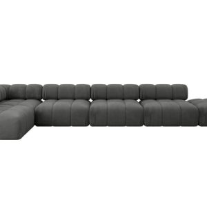 Narożnik lewostronny modułowy FAVIO-L3 475x190x70 cm Grafitowy 707838