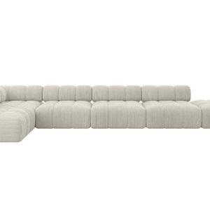 Narożnik lewostronny modułowy FAVIO-L3 475x190x70 cm Kremowy 707801