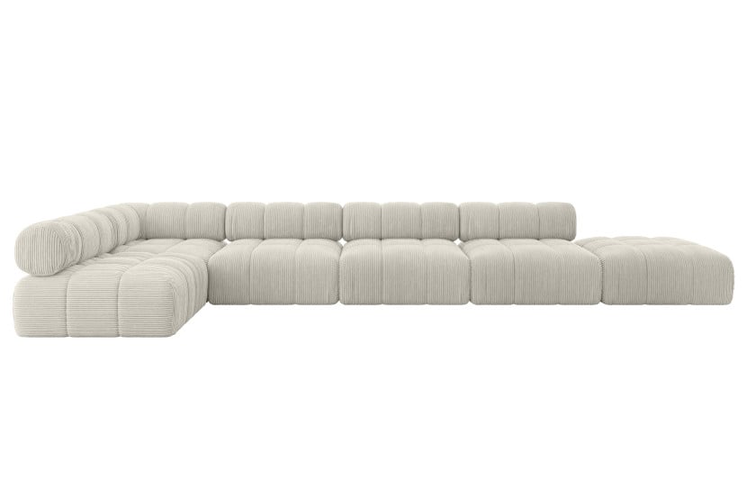Narożnik lewostronny modułowy FAVIO-L3 475x190x70 cm Kremowy 707801