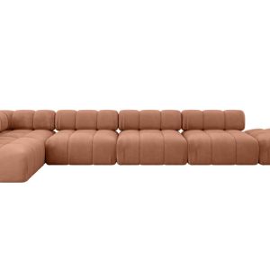 Narożnik lewostronny modułowy FAVIO-L3 475x190x70 cm Morelowy 707964