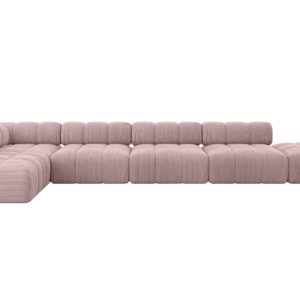 Narożnik lewostronny modułowy FAVIO-L3 475x190x70 cm Różowy 707932