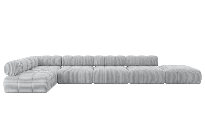 Narożnik lewostronny modułowy FAVIO-L3 475x190x70 cm Szary 707914