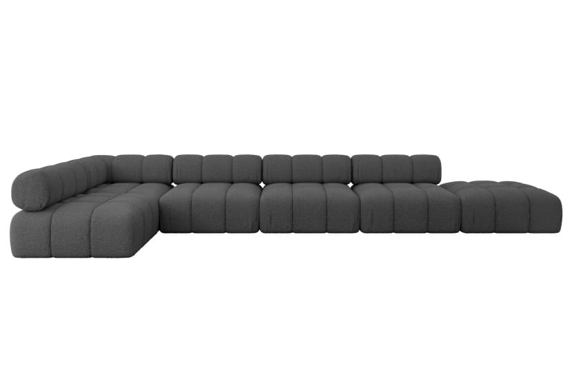 Narożnik lewostronny modułowy FAVIO-L3 475x190x70 cm Szary 707818