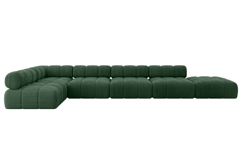 Narożnik lewostronny modułowy FAVIO-L3 475x190x70 cm Zielony 707876