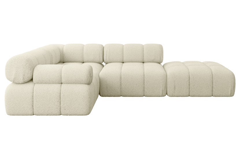 Narożnik lewostronny modułowy FELTO-L1 285x190x70 cm Beżowy 684568