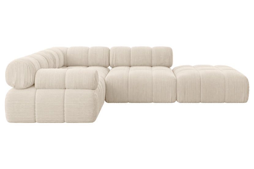 Narożnik lewostronny modułowy FELTO-L1 285x190x70 cm Beżowy 684510