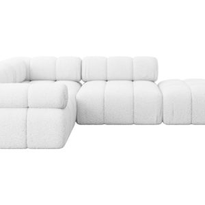 Narożnik lewostronny modułowy FELTO-L1 285x190x70 cm Biały 684518