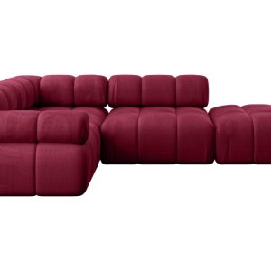 Narożnik lewostronny modułowy FELTO-L1 285x190x70 cm Bordowy 684557