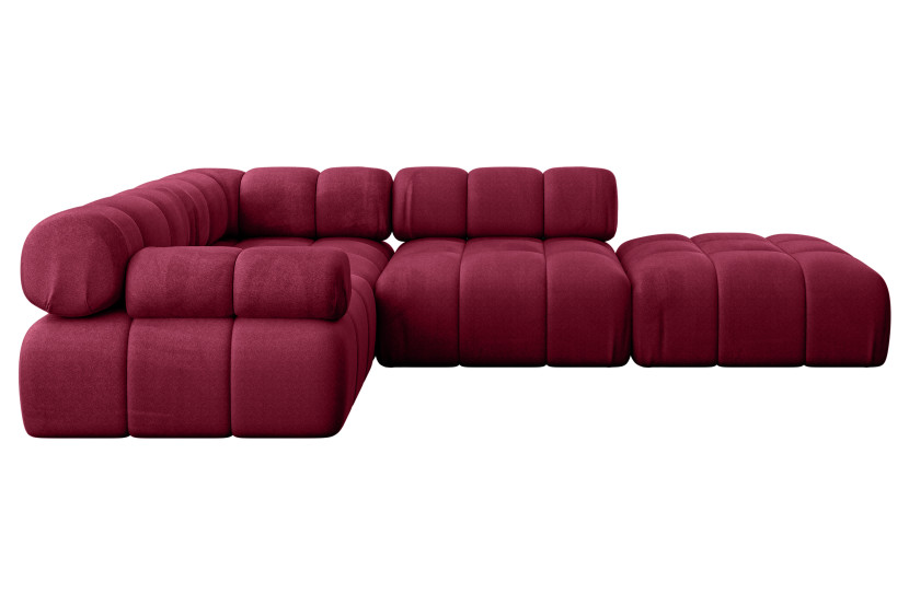 Narożnik lewostronny modułowy FELTO-L1 285x190x70 cm Bordowy 684557