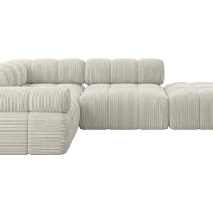 Narożnik lewostronny modułowy FELTO-L1 285x190x70 cm Kremowy 684500