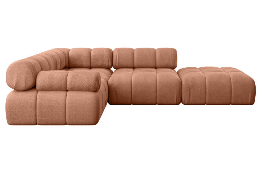 Narożnik lewostronny modułowy FELTO-L1 285x190x70 cm Morelowy 684686