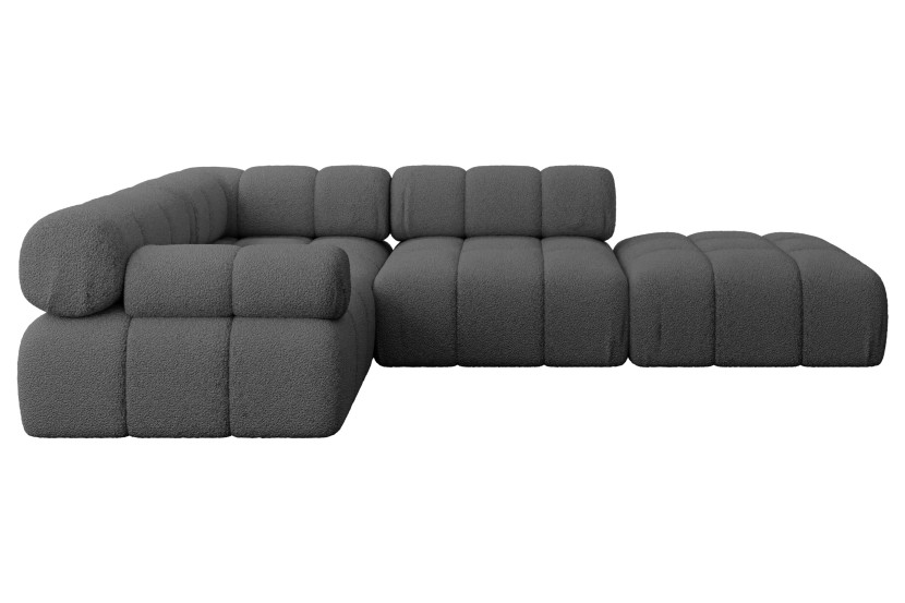 Narożnik lewostronny modułowy FELTO-L1 285x190x70 cm Szary 684620