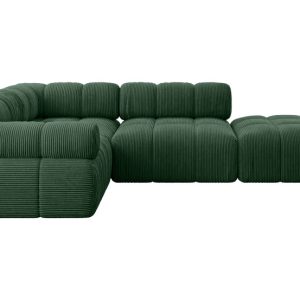 Narożnik lewostronny modułowy FELTO-L1 285x190x70 cm Zielony 684637