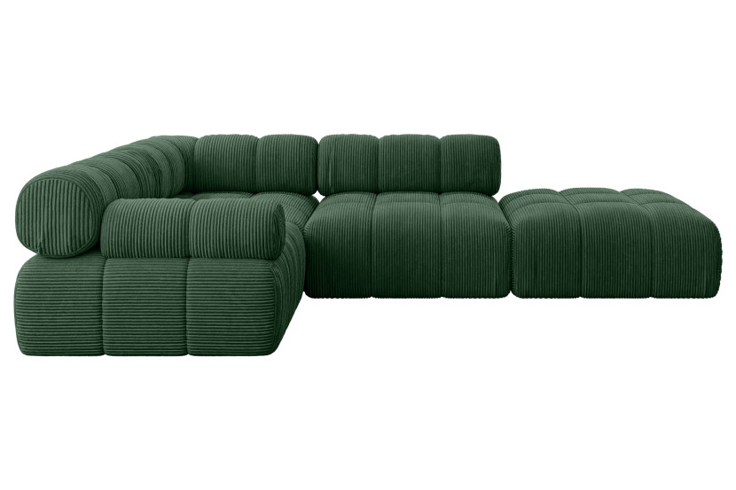 Narożnik lewostronny modułowy FELTO-L1 285x190x70 cm Zielony 684637