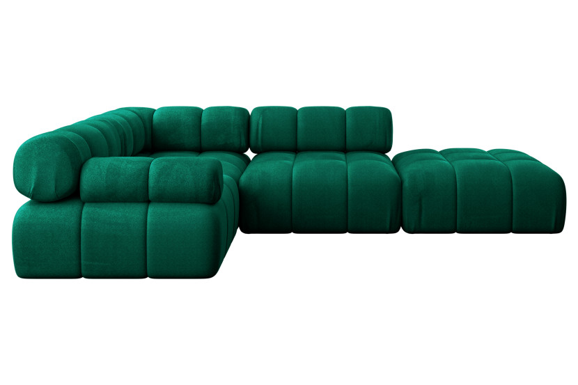 Narożnik lewostronny modułowy FELTO-L1 285x190x70 cm Zielony 684499