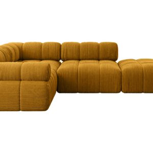 Narożnik lewostronny modułowy FELTO-L1 285x190x70 cm Żółty 684671