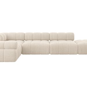 Narożnik lewostronny modułowy FELTO-L2 380x190x70 cm Beżowy 684538