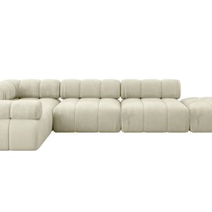 Narożnik lewostronny modułowy FELTO-L2 380x190x70 cm Beżowy 684652